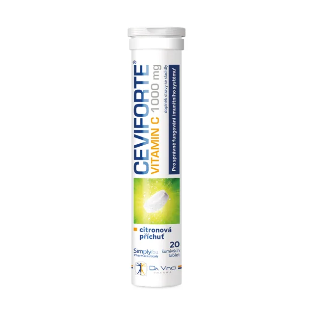 Ceviforte Vitamin C 1000mg Citron 20 šumivých tablet