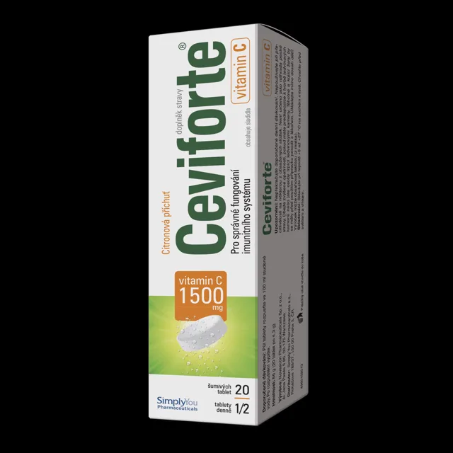 Ceviforte vitamin C 1500 mg 20 šumivých tablet