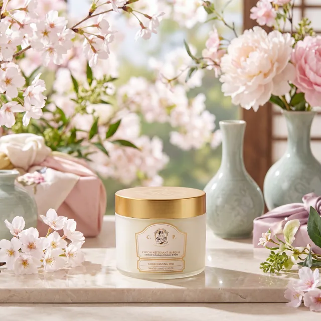 CHALLANS DE PARIS - Coton Nettoyant d'Aqua Excellence - Luxusní hydratační odličovací tampónky - 120 ml