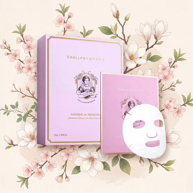 CHALLANS DE PARIS - Masque d'Memoria Excellence - Luxusní liftingová plátýnková maska - 25 ml