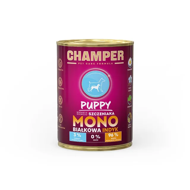 CHAMPER Puppy Krocan monoproteinové krmivo pro štěňata 400 g