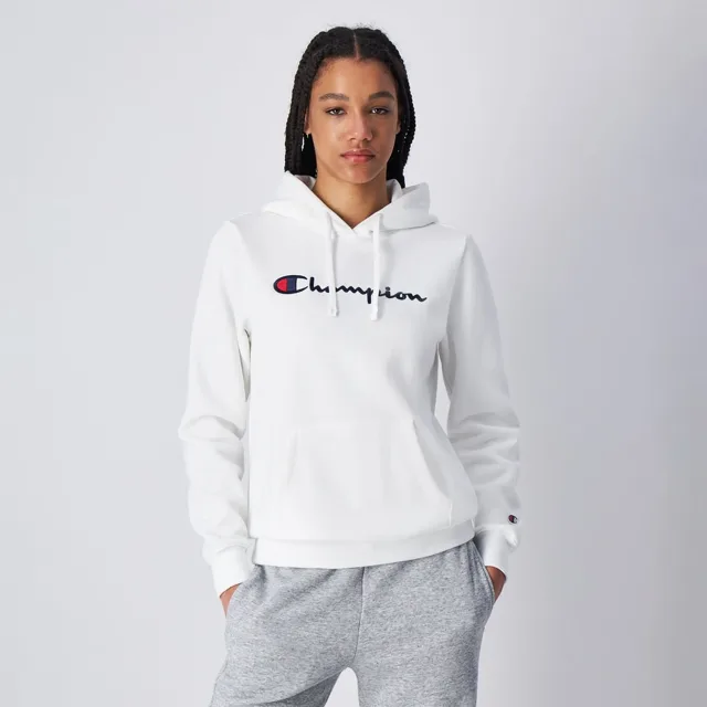 Champion Dámská mikina Big Logo Slim Fit White
