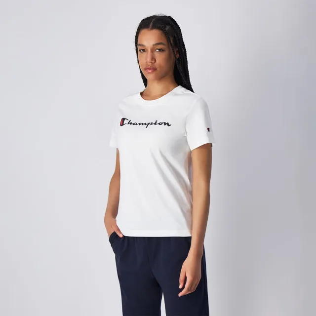 Champion Dámské tričko Big Logo Jersey White