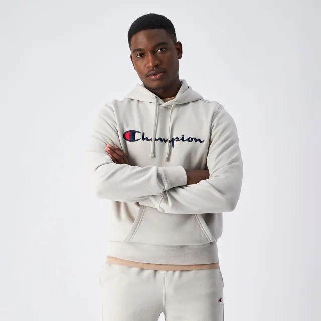 Champion Mikina Big Logo Fleece Grey