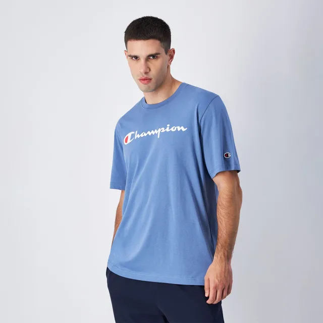 Champion Tričko Big Logo Jersey Blue