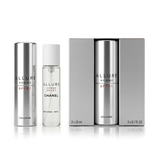 Chanel Allure Homme Sport EDC plnitelný 20 ml + EDC náplň 2 x 20 ml M