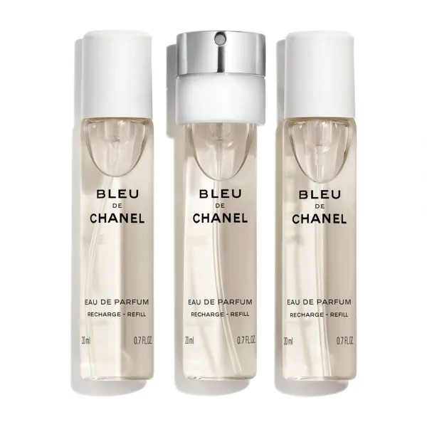 CHANEL Bleu de chanel Parfémová voda v plnitelném cestovním rozprašovači - EAU DE PARFUM 3X20ML 3x 20 ml