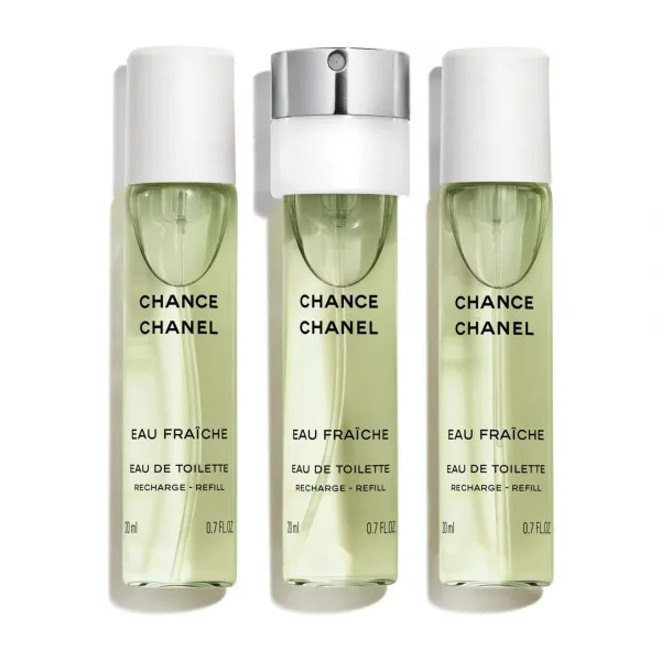 CHANEL CHANCE EAU FRAÎCHE TWIST AND SPRAY SADA NÁPLNÍ 3 x 20 ML – EAU DE TOILETTE - EAU DE TOILETTE 3X20ML 3x20 ml REFILL
