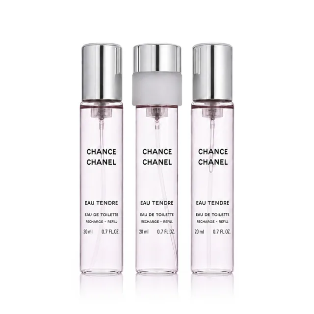 Chanel Chance Eau Tendre EDT 3 x 20 ml náplň do kapesního spreje W