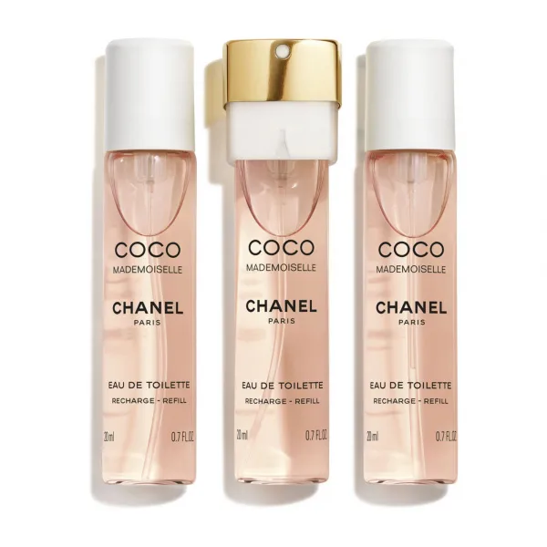 CHANEL Coco mademoiselle Toaletní voda v otočném rozprašovači - EAU DE TOILETTE 3X20ML 3x 20 ml
