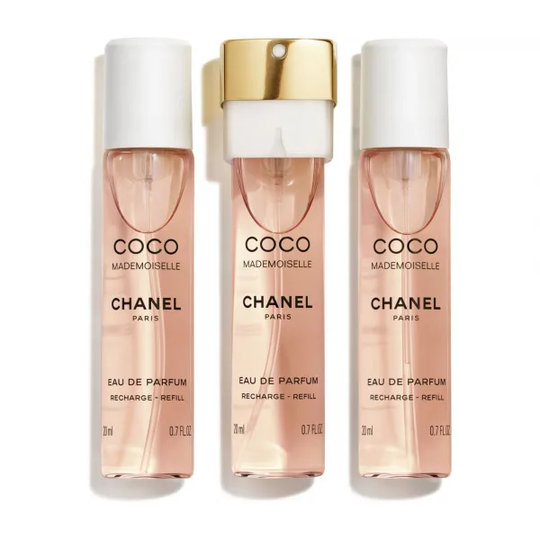 CHANEL COCO MADEMOISELLE TWIST AND SPRAY SADA NÁPLNÍ EAU DE PARFUM - 3X20ML NÁPLŇ 3x 20 ml