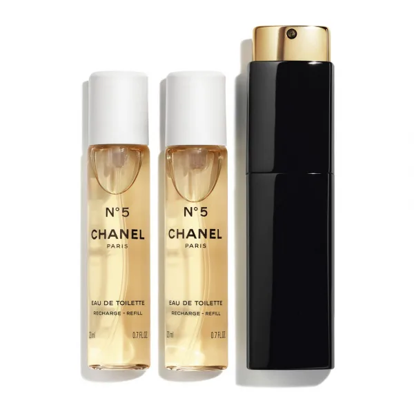 CHANEL N°5 Eau de toilette twist and spray - 3X20ML 3x 20 ml