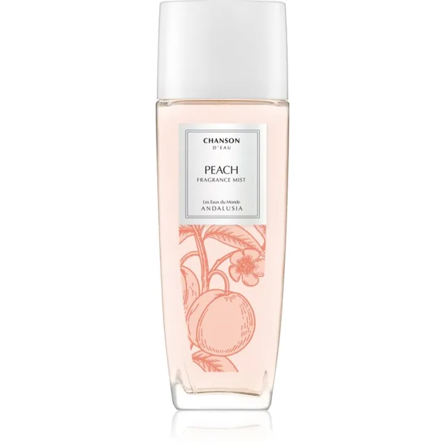 Chanson Chanson d'Eau Les Eaux Du Monde Peach tělový sprej pro ženy 75 ml