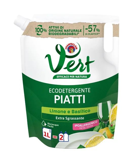 Chante Clair Vert Eco Mycí prostředek na nádobí Limone e Basilico 1000 ml