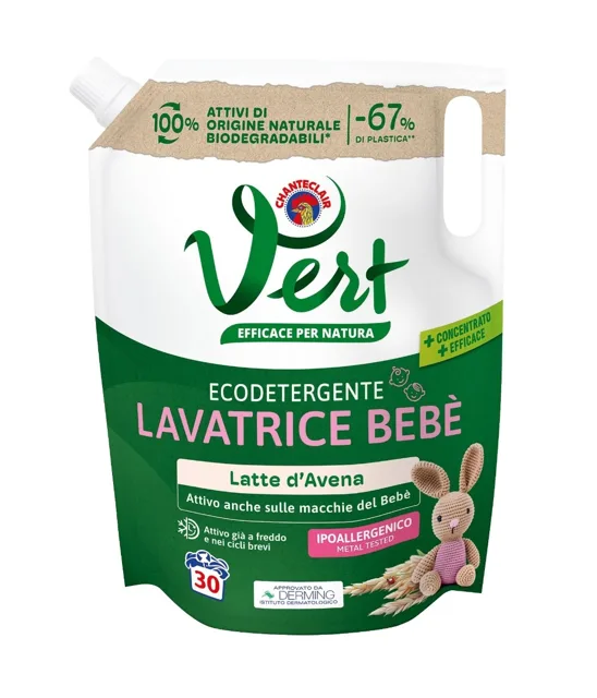 Chante Clair Vert Eco Prací gel na dětské prádlo Latte d'Avena 1200 ml
