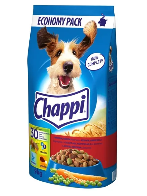 CHAPPI Hovězí a drůběž 9 kg