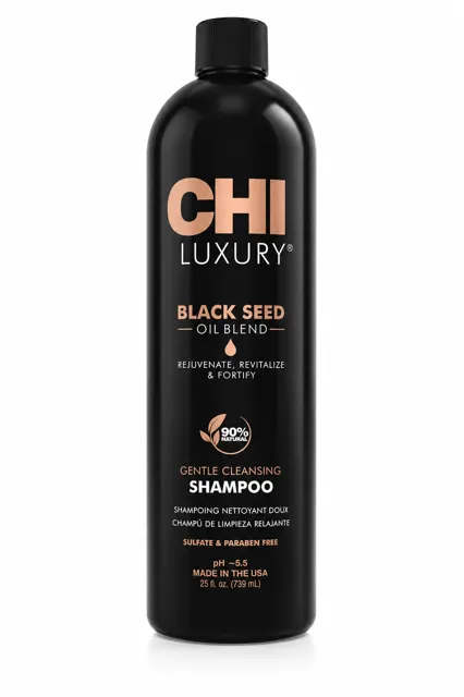 CHI Luxury Black Seed Oil Blend Gentle Cleansing Shampoo 739 ml (poškozený aplikátor)