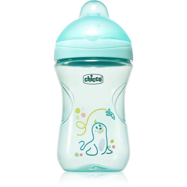 Chicco Advanced Cup 12m+ tréninkový hrnek s brčkem Teal 1 ks