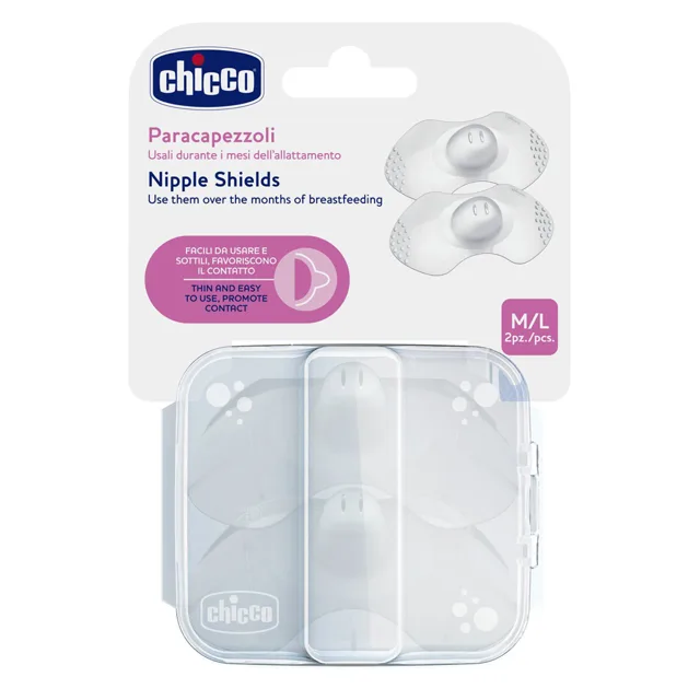 Chicco Chránič bradavek SkinToSkin silikon M/L 2 ks