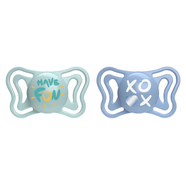 Chicco Dudlík Physio Light silikonový modrý 6–16 m 2 ks