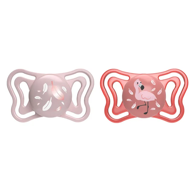 Chicco Dudlík Physio Light silikonový růžový 6–16 m 2 ks