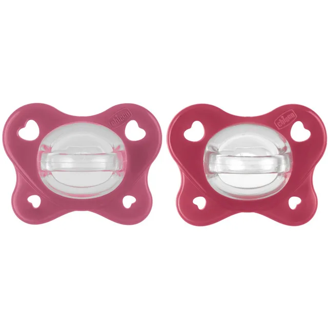 Chicco Dudlík PhysioForma Dual Soft růžový 16–36 m 2 ks