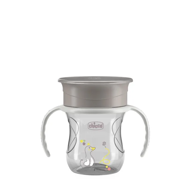 Chicco Hrneček 360 Perfect X s držadly 12m+ 200 ml grey