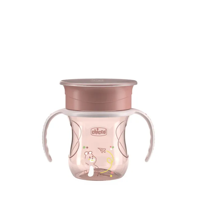 Chicco Hrneček 360 Perfect X s držadly 12m+ 200 ml pink