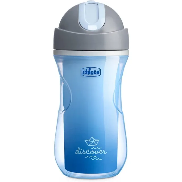 Chicco Hrneček Sport termo s brčkem 266 ml modrý 14m+