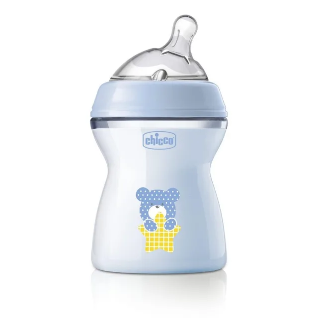Chicco Láhev kojenecká antikolik Natural Feeling 2m+ 250 ml chlapecká