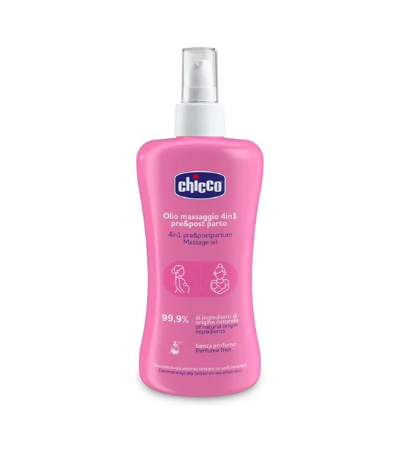 Chicco Masážní olej před a po porodu 4v1 200 ml