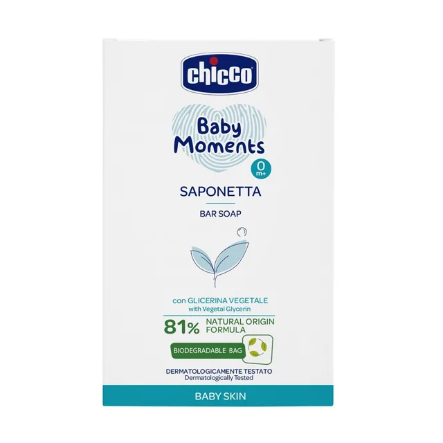 Chicco Mýdlo na ruce tuhé Baby Moments 100 g