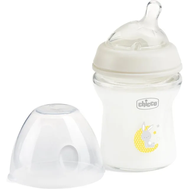 Chicco Natural Feeling Glass Neutral II kojenecká láhev 0m+ 1 ks