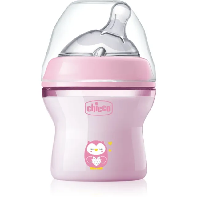Chicco Natural Feeling Pink Girl kojenecká láhev 0 m+ 1 ks