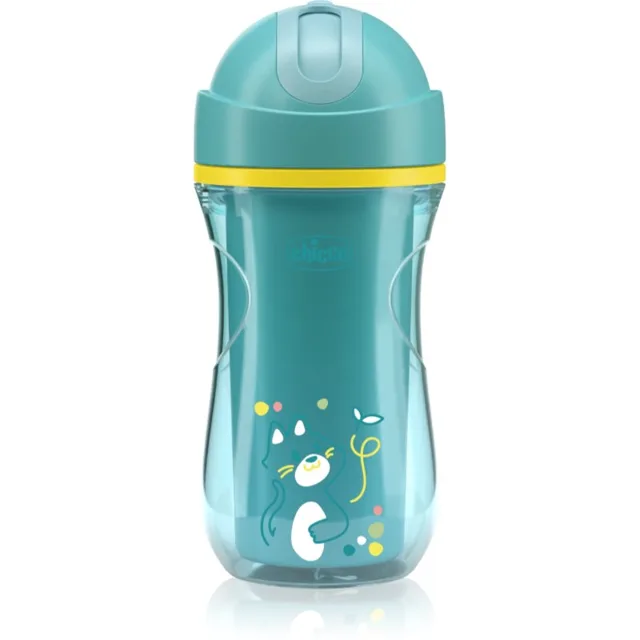 Chicco Sport Cup 14m+ hrnek s brčkem Teal 266 ml