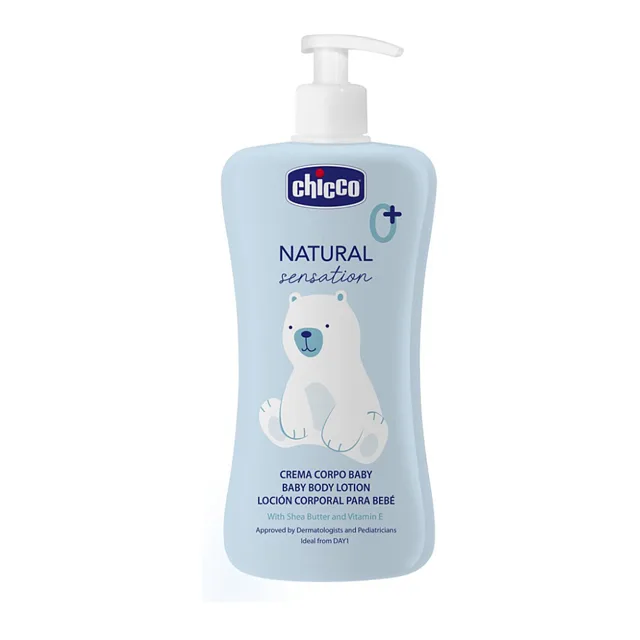 CHICCO Tělové mléko s bambuckým máslem natural sensation 500 ml