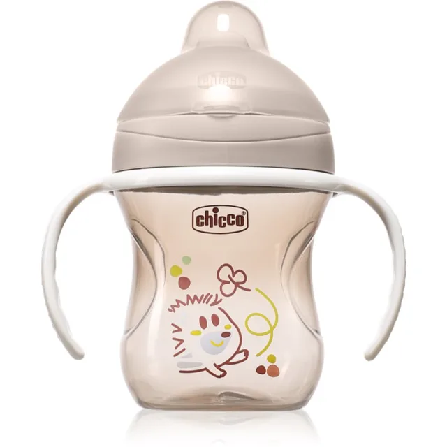 Chicco Training Cup 6m+ tréninkový hrnek s držadly Grey 1 ks