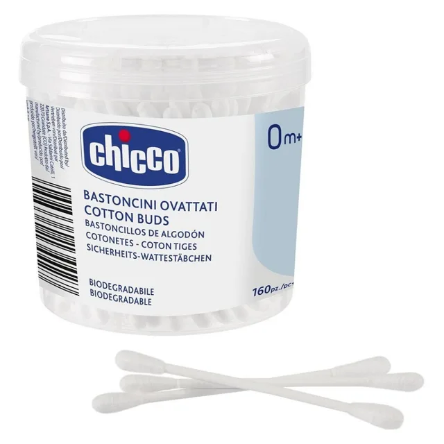 CHICCO Tyčinky vatové 160 ks