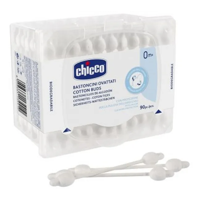 CHICCO Tyčinky vatové anatomické 90 ks