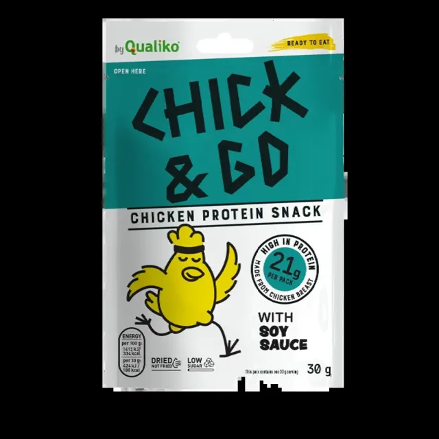Chick&Go Sušené kuřecí plátky se sójovou omáčkou