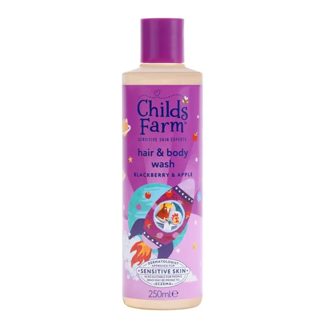 Childs Farm Mycí emulze na vlasy a tělo ostružina a jablko 250 ml