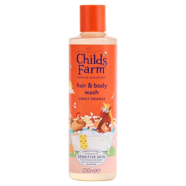 CHILDS FARM Mycí emulze na vlasy a tělo sladký pomeranč 250 ml