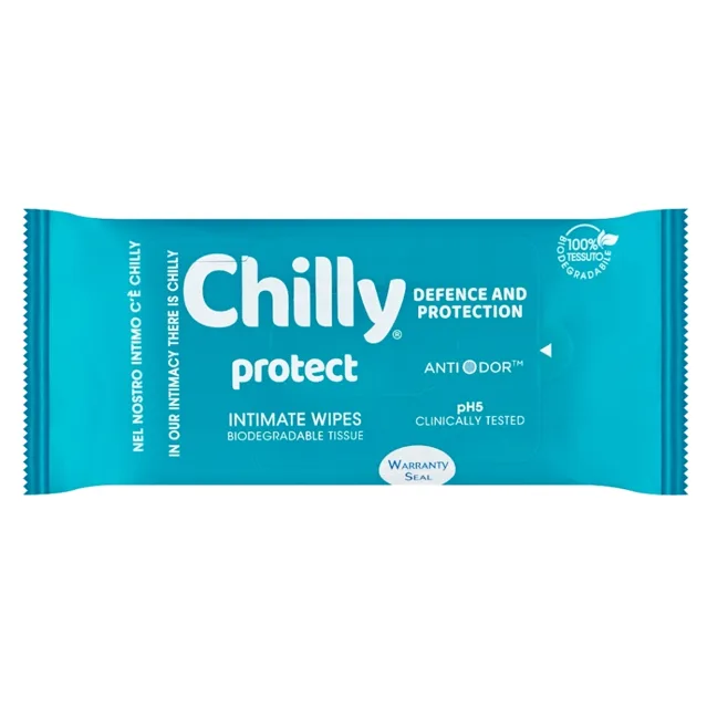 CHILLY Ubrousky pro intimní hygienu Antibacterial 12 kusů