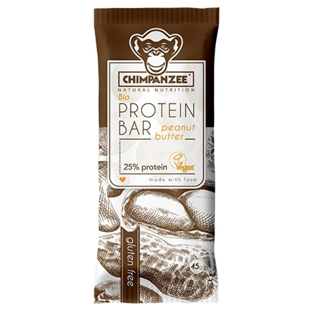 CHIMPANZEE Protein bar peanut butter 45 g BIO