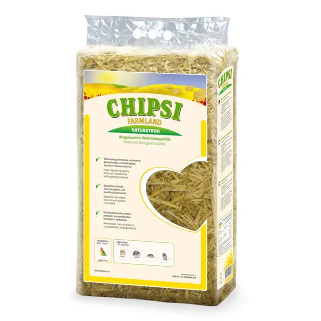 Chipsi Farmland přírodní sláma - 800 g