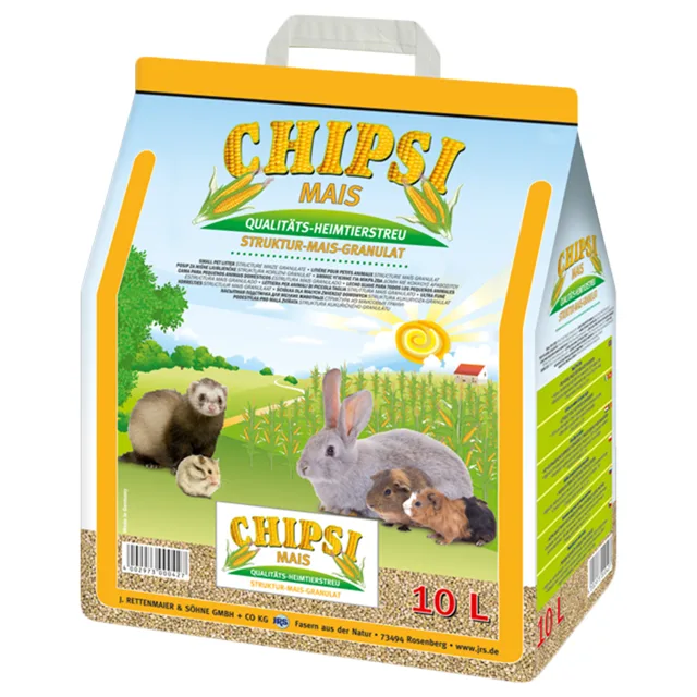 Chipsi kukuřičný granulát - 2 x 10 l (ca. 2x 4,5 kg)