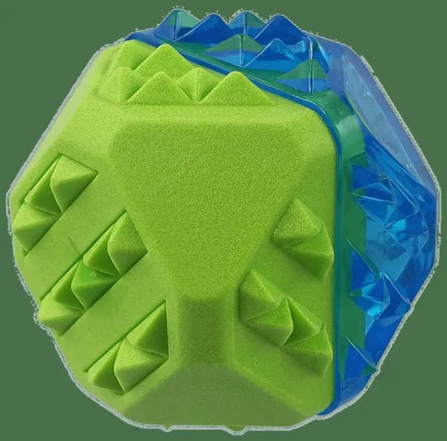 Chladící míček Dog Fantasy zeleno-modrý 7,7cm