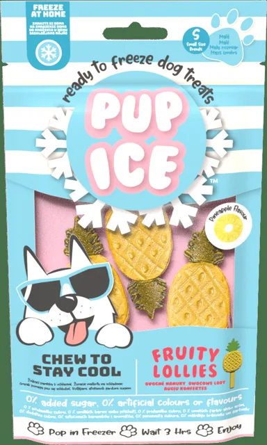 Chladící pochoutka Pup Ice zmrzlina pro psy ananas 3ks 90g