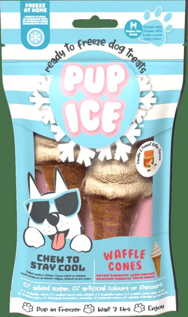 Chladící pochoutka Pup Ice zmrzlina pro psy vanilka 2ks 110g