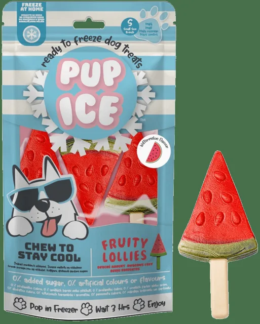 Chladící pochoutka Pup Ice zmrzlina pro psy vodní meloun 3ks 90g